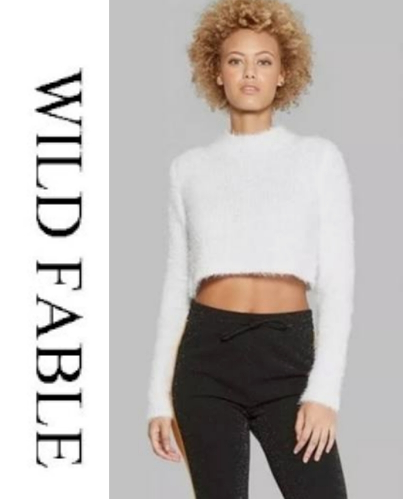 Wild Fable | Fuzzy Cropped Sweater- SPECIAL 💜